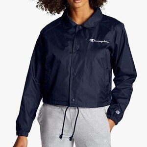 NWT Champion Blue Long Sleeve Wind Breaker Sport Jacket Size Small